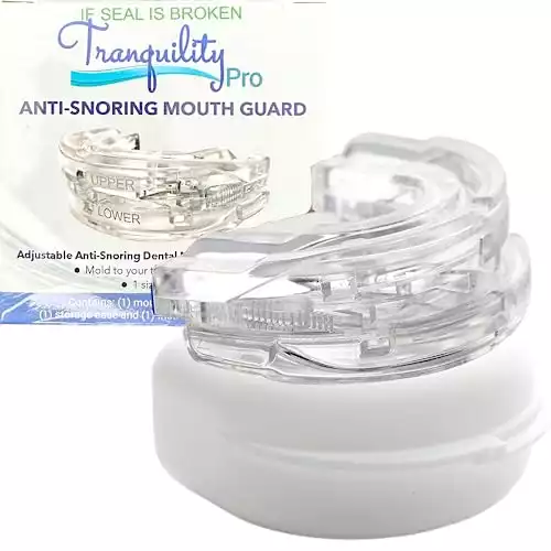 Tranquility Pro 2 Adjustable Bruxism Night Mouthpiece Sleep Mouthguard Mouth Guard Aid NOT Suitab...