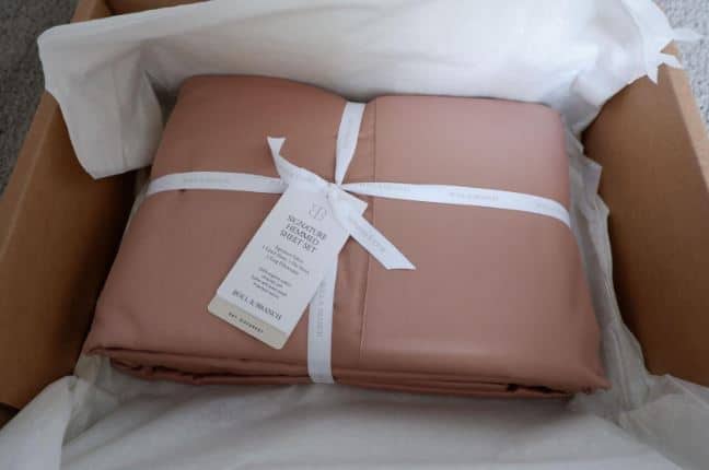 Boll & Branch definitely wins for packaging