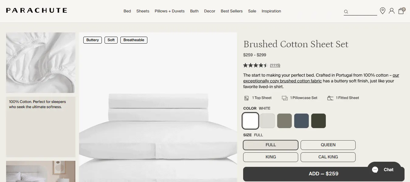 Parachute vs. Brooklinen