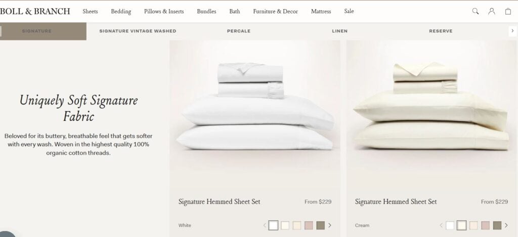 boll and branch organic sheets