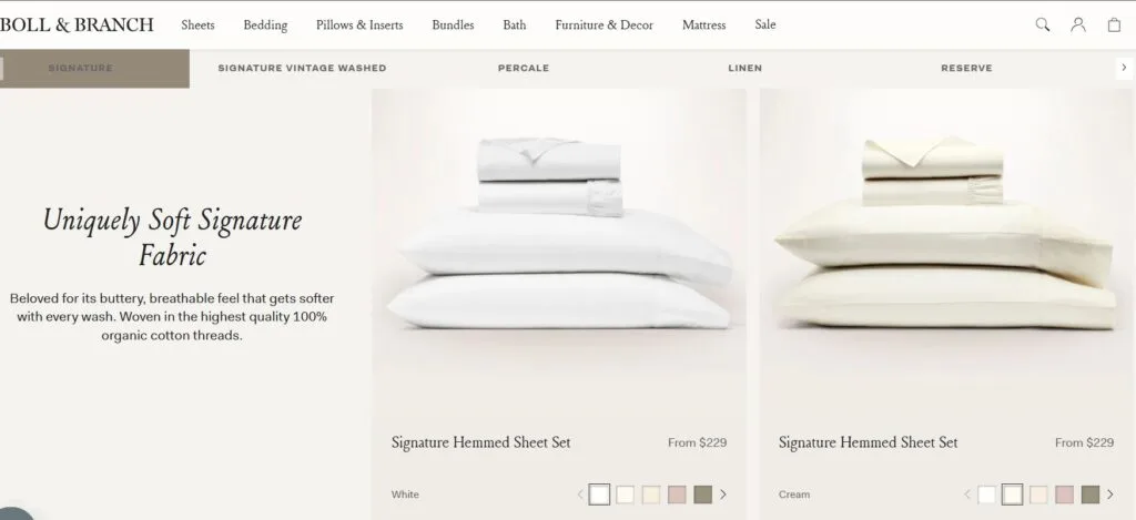 boll and branch organic sheets