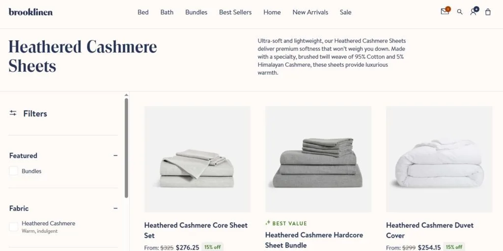 brooklinen luxury sheets