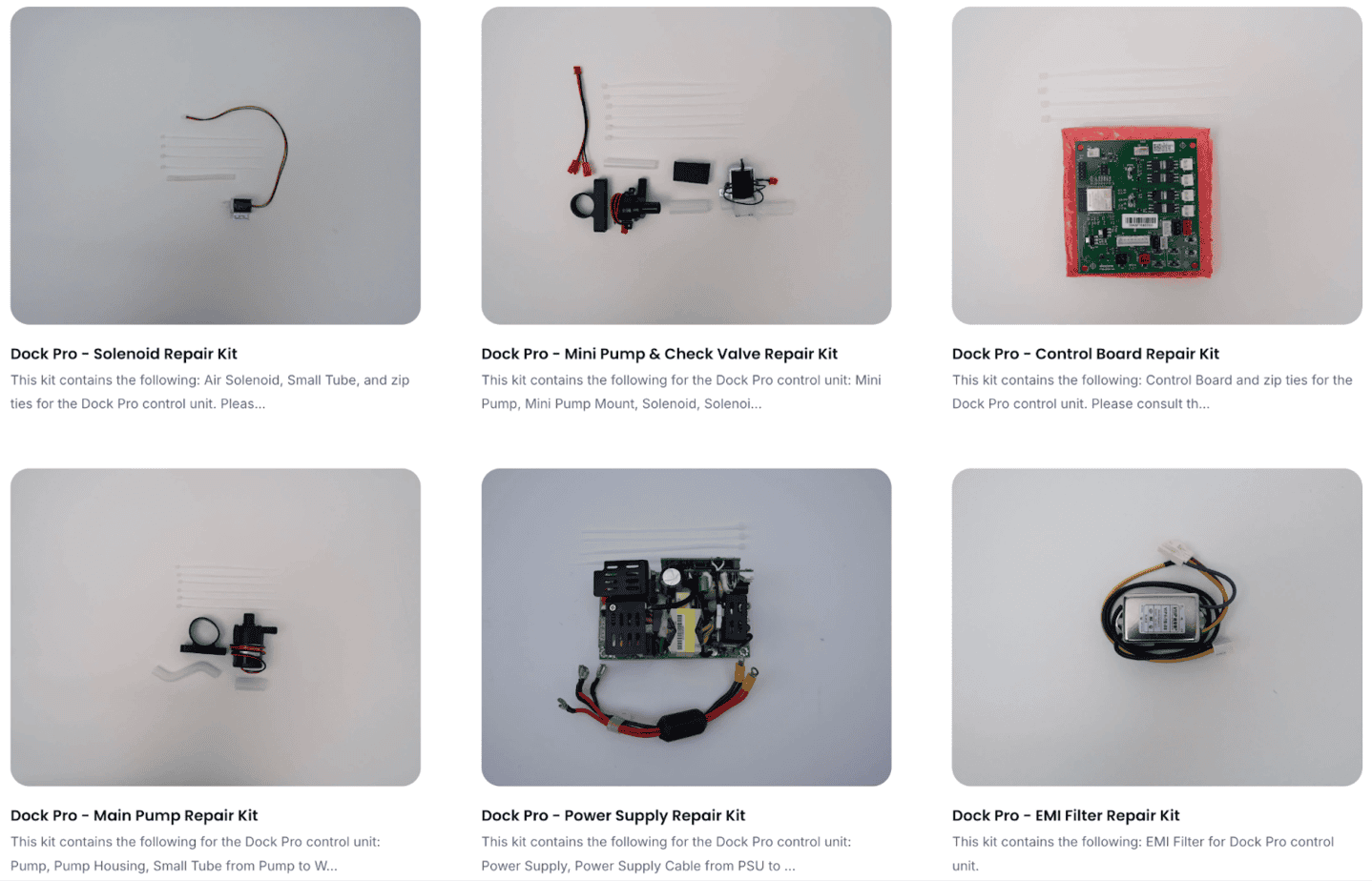 Chilipad Dock Pro parts and repair kits available