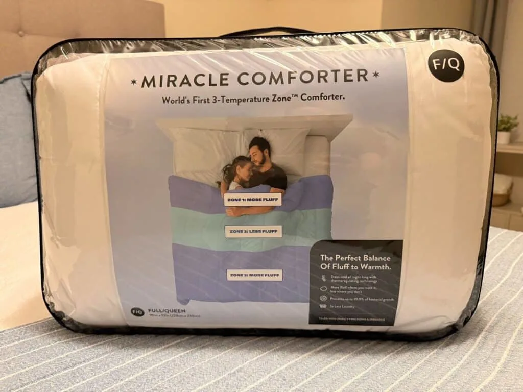 Miracle 3-Temp-Zone Comforter first impresion