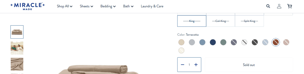 Miracle Sheets colors