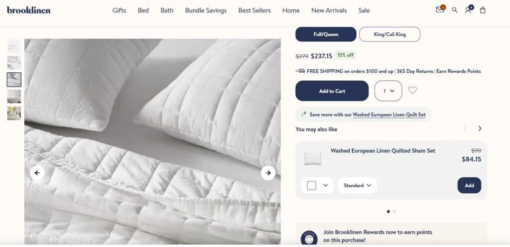 brolinen linen quilt