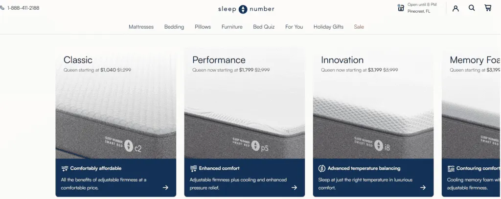 sleep number mattres