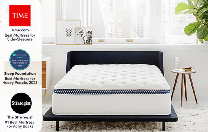 Best Mattress for Hybrid Construction: WinkBed (Firmer)
