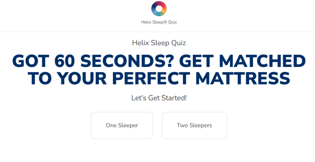 helix sleep quiz